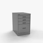 Filing Cabinet - One Filing + Three Storage Drawers