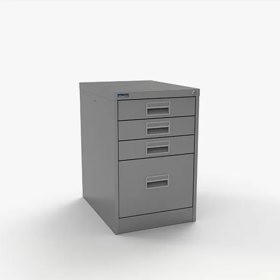 Filing Cabinet - One Filing + Three Storage Drawers