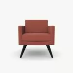 FIFT05 Fifty Series Arm Chair With Wooden Legs