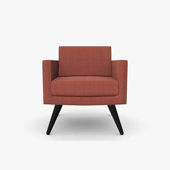 FIFT05 Fifty Series Arm Chair With Wooden Legs