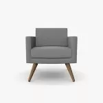 FIFT05 Fifty Series Arm Chair With Wooden Legs