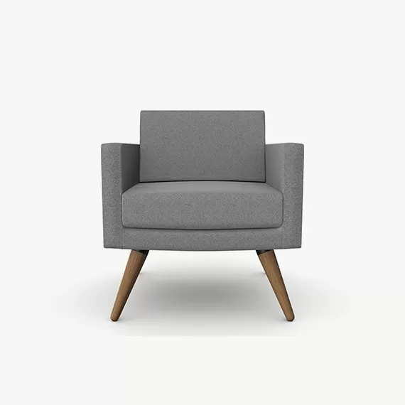 FIFT05 Fifty Series Arm Chair With Wooden Legs