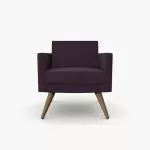 FIFT05 Fifty Series Arm Chair With Wooden Legs