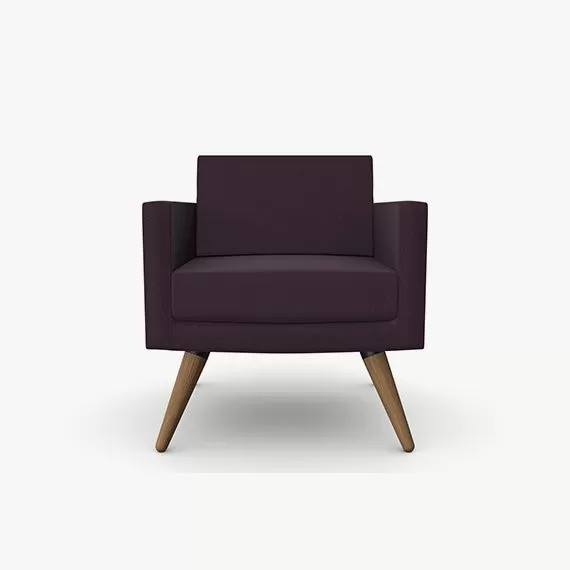 FIFT05 Fifty Series Arm Chair With Wooden Legs