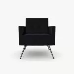 FIFT11 Fifty Series Arm Chair High Back, Tufted Seat and Upholstered Back