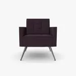 FIFT11 Fifty Series Arm Chair High Back, Tufted Seat and Upholstered Back