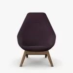 FMG403 Famiglia Lounge Chair With Wooden Frame