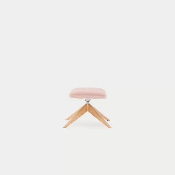 HRB100 Herbie Stool on a Solid Ash Pyramid Base