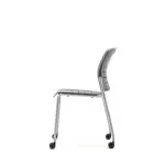 JNY03 Jonny 4 Leg Frame With Plastic Seat and Back, With Castors, Without Arms