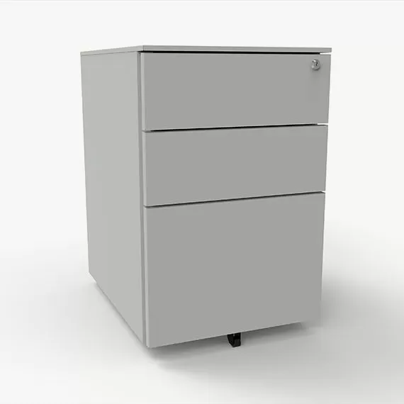 Under Desk Pedestal -2 Personal + 1 Filing Drawer