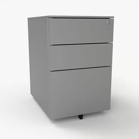 Under Desk Pedestal -2 Personal + 1 Filing Drawer