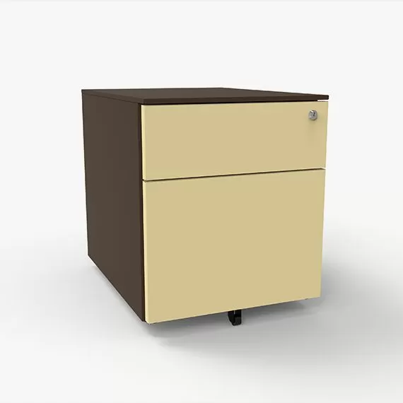 Pedestal 2 Drawer Under-Desk