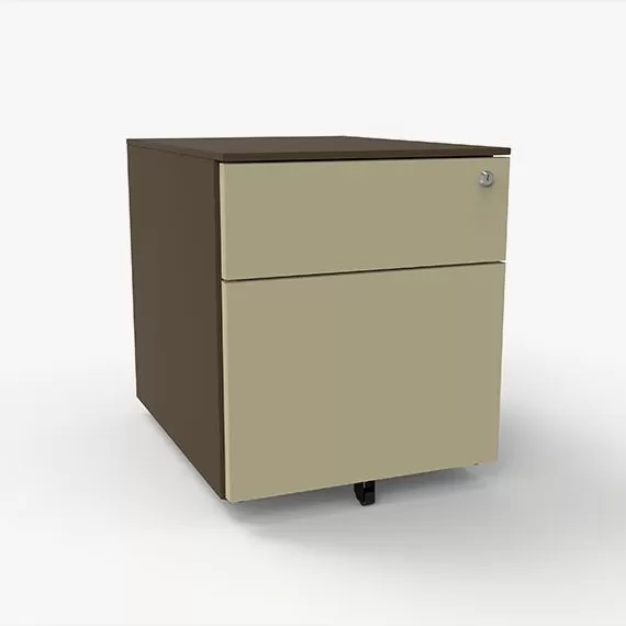 Pedestal 2 Drawer Under-Desk