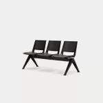 PL-SSS Pila Beam Three Unit Seat Beam, Plastic Seat and Back