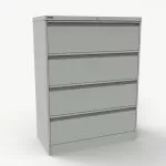 M:Line Side Filer - 4 drawer 1000mm wide