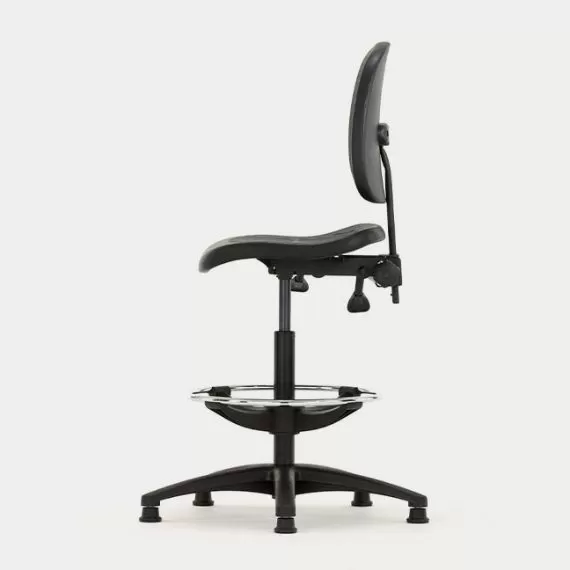 T100IND Industrial No Arms Square Seat and Back, Draughtsman