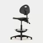 T90IND Industrial No Arms Round Seat and Back, Draughtsman