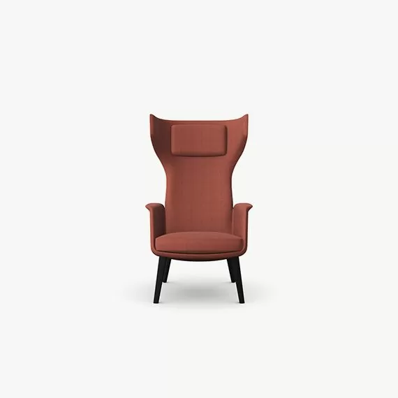 TAR403 Tarry Wing Lounge Chair With Wooden Legs