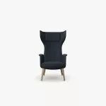 TAR403 Tarry Wing Lounge Chair With Wooden Legs