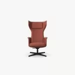 TAR405 Tarry Wing Lounge Chair With 4 Star Swivel Base