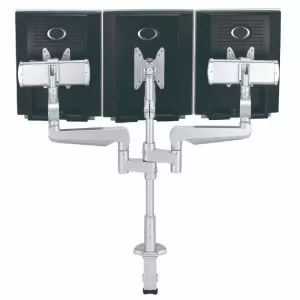 CMS2977S -  Ascend Multimount Triple Screen with Desk Clamp and Lateral Extension Plates