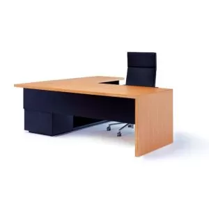 M330R2210H - Emphasis Executive Right Handed Peninsular Desk with Medium Front Modesty Panel