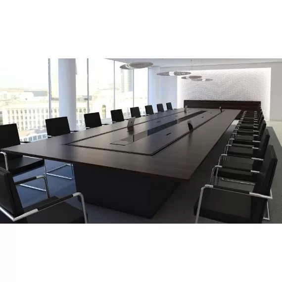 T510R9015 - Infinity Model T510 Rectangular Slab Panel Based Table 9000mm x 1500mm 26-28 Seater