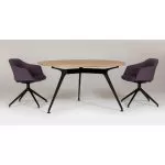 OBV507D09 - Omega Circular Table - 3 Legs - 900mm