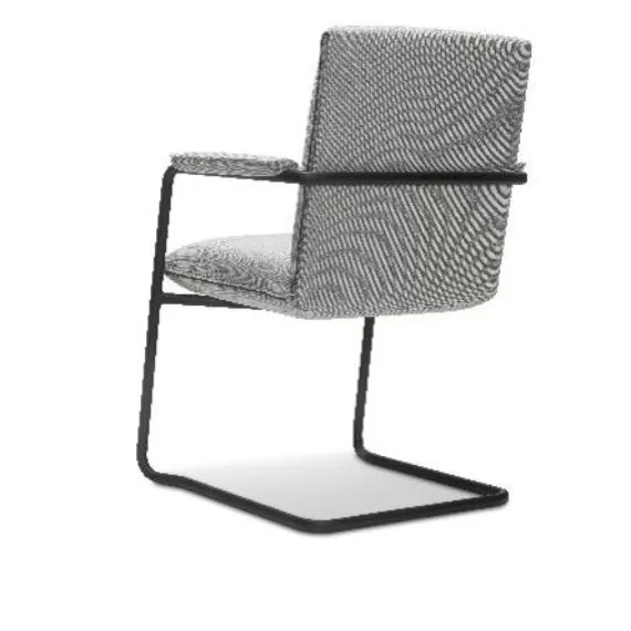 810MB7 - Cypher Stackable Cantilever Chair Medium Back with Pro Arms