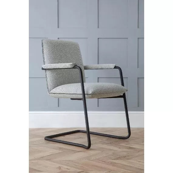 810MB7 - Cypher Stackable Cantilever Chair Medium Back with Pro Arms