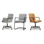 S41MB8 - Seryph Fixed Height Swivel Chair - Medium Back with Sling Arm