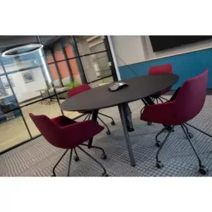 V507D10 - Vantage Desk Height Circular Table - 4 Seater