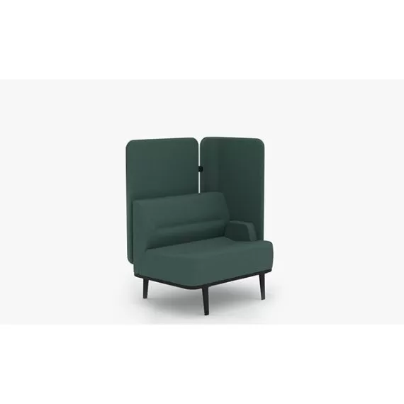 MTE-BCSL01 Single Seater Sofa with Rear and Left Hand Corner Screen