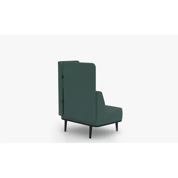 MTE-BCSL01 Single Seater Sofa with Rear and Left Hand Corner Screen