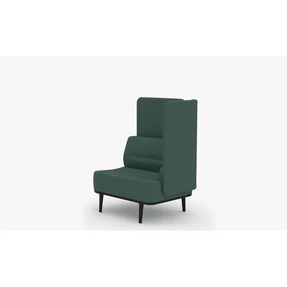 MTE-BCSL01 Single Seater Sofa with Rear and Left Hand Corner Screen